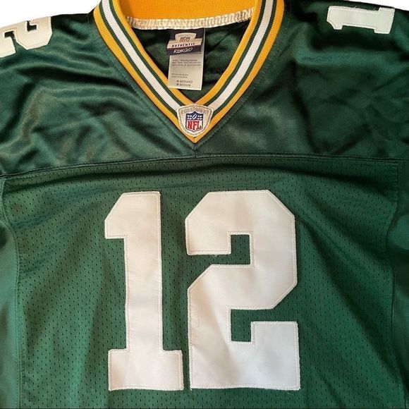 Green Back Packers Aaron Rodgers Youth NFL Football Jersey — SZ M Like NEW! - Picture 11 of 11